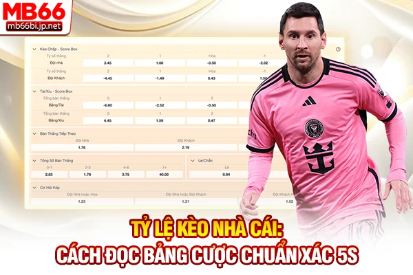 Tỷ Lệ Kèo Nhà Cái: Cách Đọc Bảng Cược Chuẩn Xác 5s